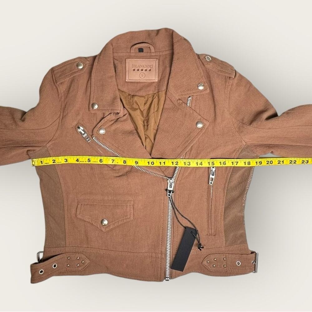 NWT | BlankNYC | Textured Moto Tan Jacket | Chai Tea | Small - Picture 11 of 16